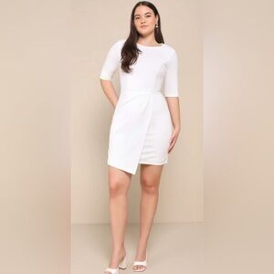 Lulus Westwood Half Sleeve Sheath Dress Sz Large NWT